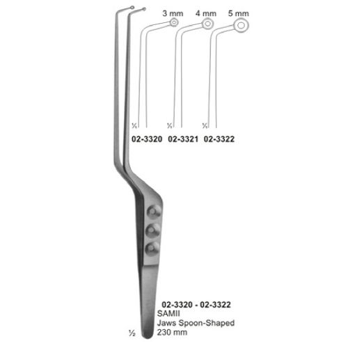 Forceps for Graspig Tissue, Tumers, Bayonet Shapes